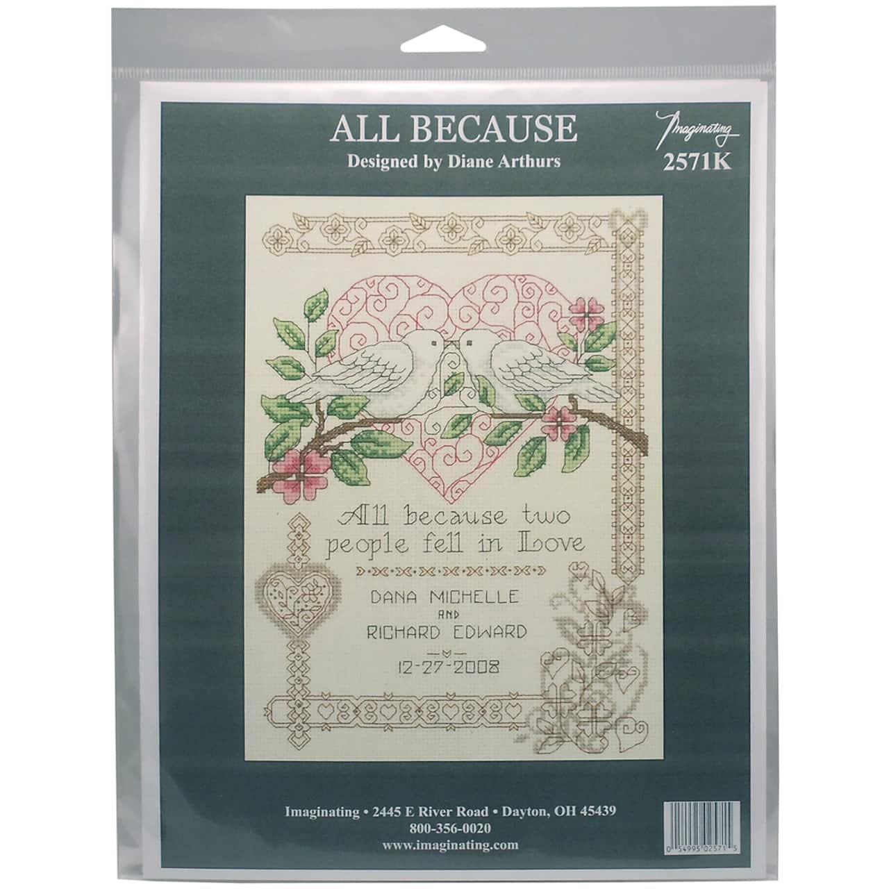 Imaginating All Because Wedding Counted Cross Stitch Kit